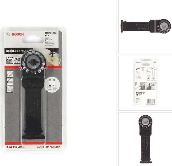 Actual product image Bosch Professional Zubehör HCS plunge cut saw blade MAIZ 32 EPC Wood, 80 x 32 mm, pack of 1
