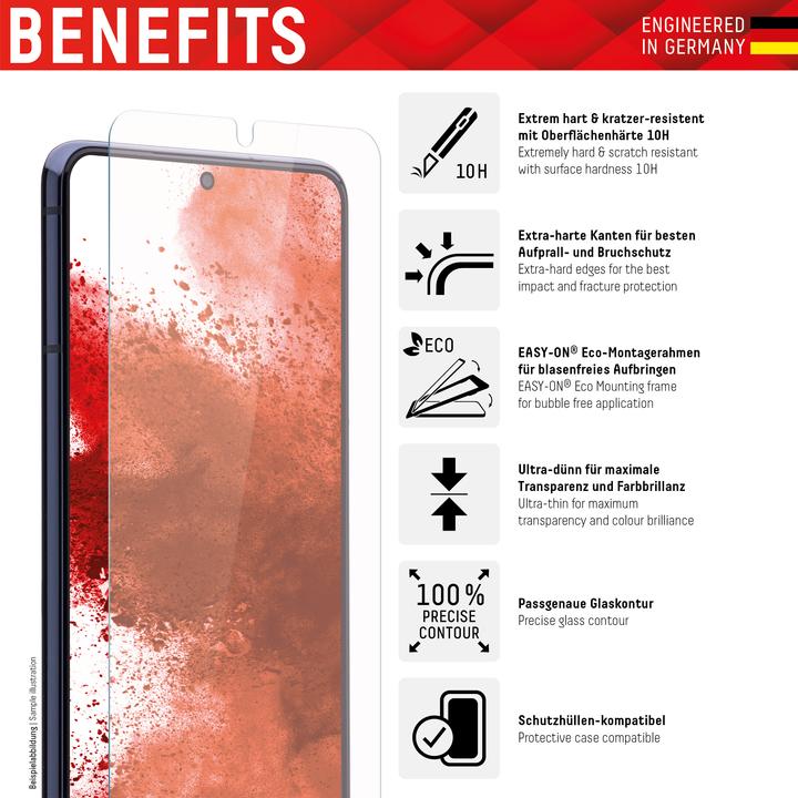 Image du produit Displex Real Glass, 2D Panzerglas (1 pièce(s), Samsung Galaxy A14 5G)