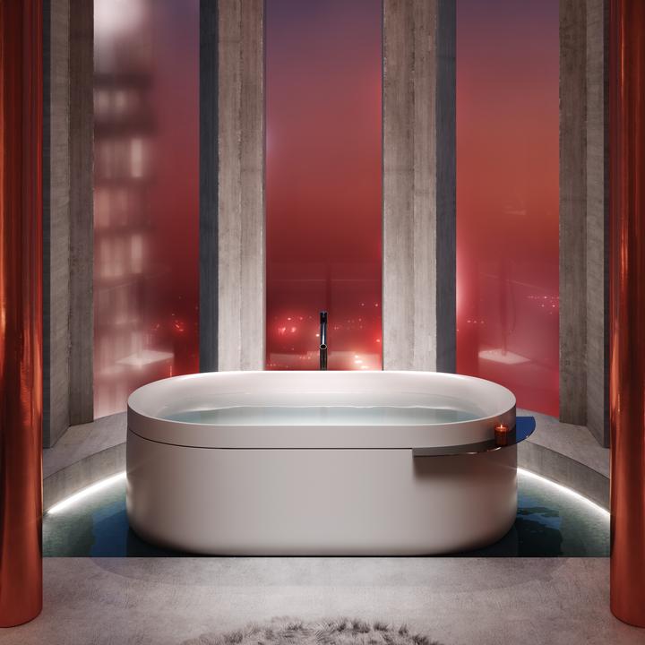Produktbild hansgrohe AXOR Suite Badewanne, freistehend, 1900x850x630mm, SolidSurface, 2 Personen, 190 Liter (190 l, 200 cm, 90 cm)