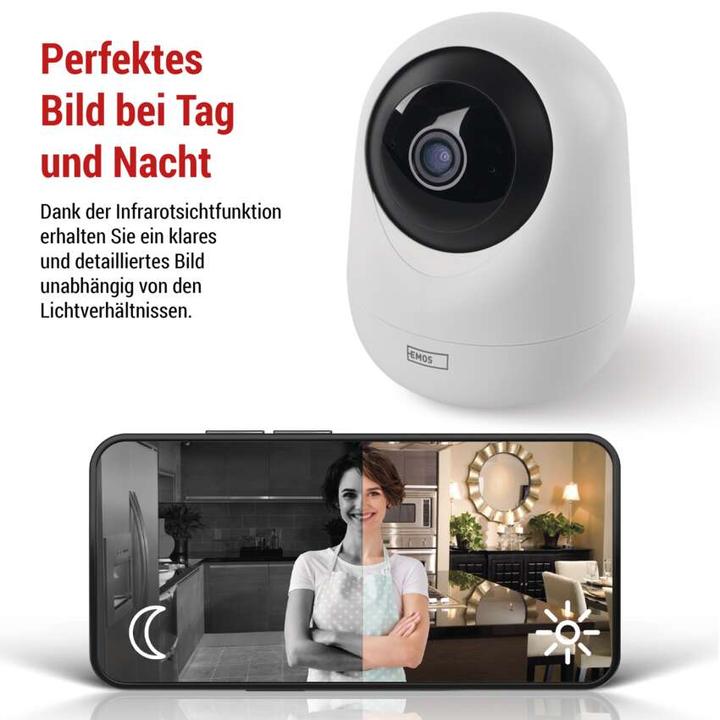 Actual product image Emos GoSmart IP-220W rotating surveillance camera with WiFi (2560 x 1440 Pixels)