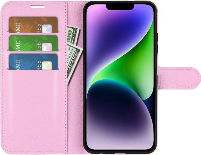Actual product image MU Classic Litchi Leather Bookcover Series (Apple iPhone 15)