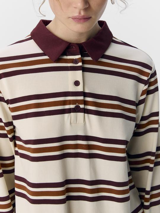 Produktbild Object Gestreiftes Langarm-Poloshirt (L)