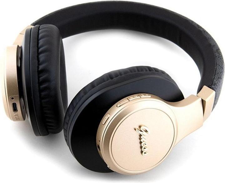 Immagine prodotto Guess Wireless Leather Headphone with Metal Logo (Nessuna soppressione del rumore, 32 h, Senza fili)
