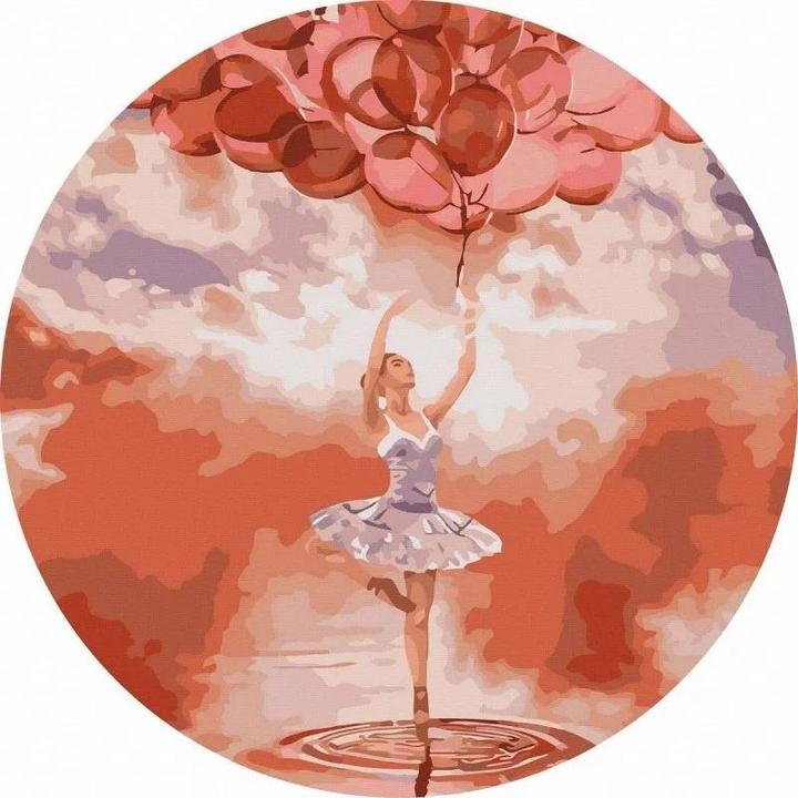 Twoje Hobby Rundes Malen nach Zahlen - Ballerina... 40cm