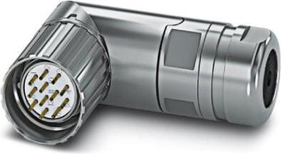 Image du produit Phoenix Contact M23 Connecteur mâle coudé à droite Connecteur M23, 19 broches, N-codé, soudé