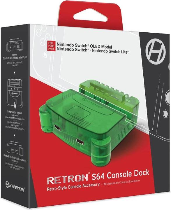 Image du produit Hyperkin Retron S64 Console Dock- Switch (Vert Lime) (Switch)