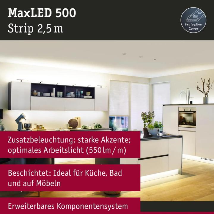 Immagine prodotto Paulmann MaxLED 500 Strisce (Bianco caldo, 250 cm, Interno)