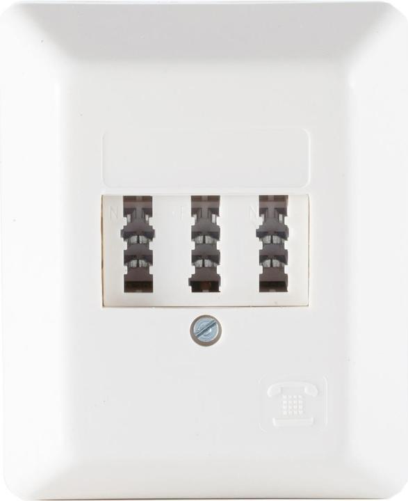 Produktbild Shiverpeaks S/CONN maximum connectivity Telefon-Anschlussdose TAE NFN, reinweiss-RAL9010, Aufputz