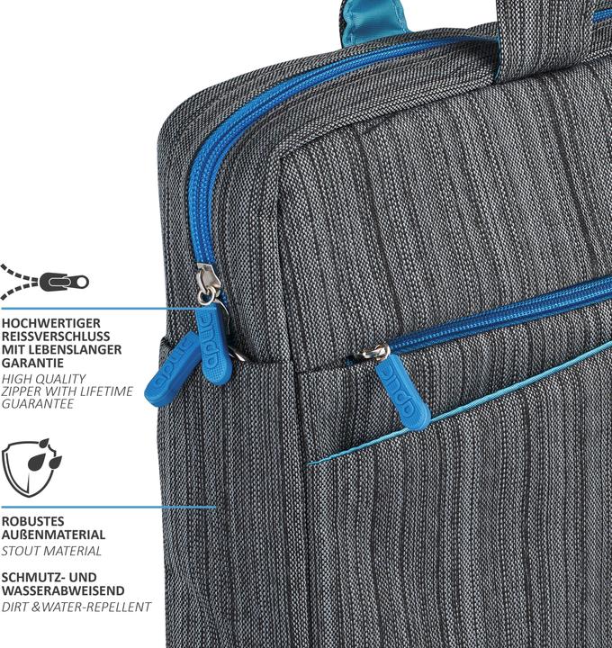 Produktbild Aplic Laptoptasche, Notebooktasche mit Zubehörfächern für Laptops bis 17,3" (43,9cm) aus Naturfliz (17.30", Universal)