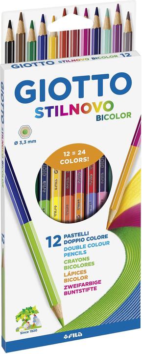Produktbild Giotto Farbstift Stilnovo Bicolor 12er (Multicolor, 12 x)