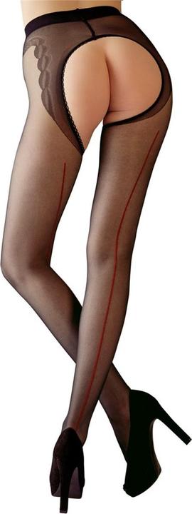 Actual product image Cottelli Collection Pantyhose Ouvert, With decorative stitching (3)
