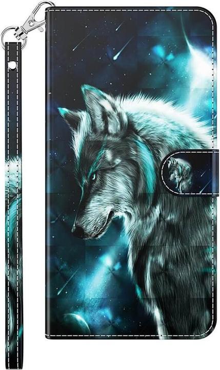 Actual product image Cover-Discount iPhone 14 Pro Max - Case Glitter Effect Wolf (Apple iPhone 14 Pro Max)