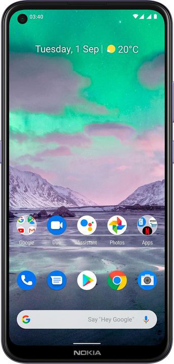 Actual product image Nokia 3.4 (64 GB, Purple, 6.39", Hybrid Dual SIM, 4G)