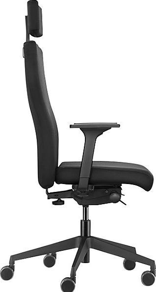 Actual product image Trendoffice DAUPHIN Bürostuhl to-strike comfort mit Nackenstütze 9246 Stoff schwarz Gestell (9246)