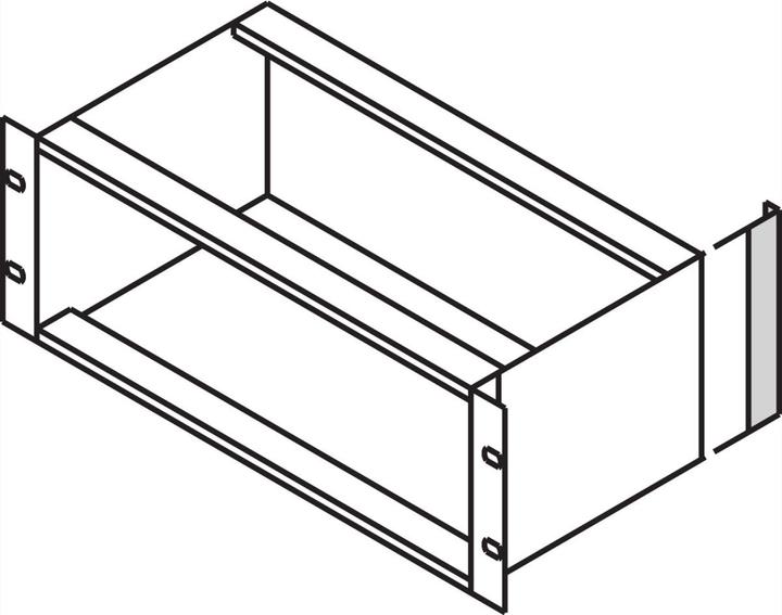 Actual product image Schroff corner profiles for emv seal (textile) - corner profile 3he 2pcs.
