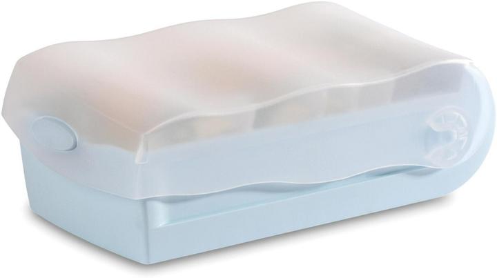 Productafbeelding Han Kaartenbak CROCO DIN A7 liggend, kaartenbak met 100 kaarten, doorschijnend pastelblauw (A7)