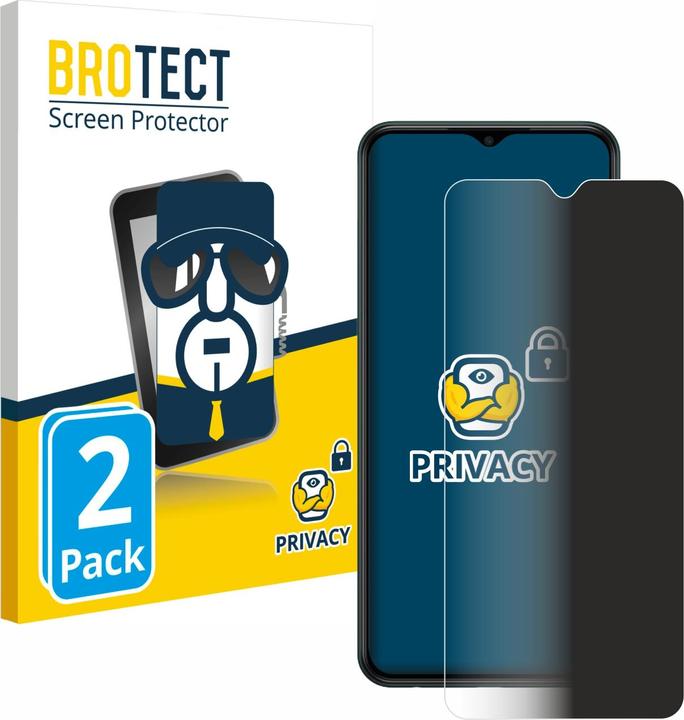 Produktbild BROTECT Sichtschutzfolie Anti-Spy Privacy Folie Blaulicht-Schutz (2 Stück, Samsung Galaxy M13)