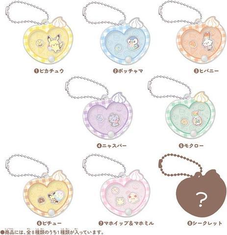 Actual product image Pokémon PokePeace Moving Acrylic Charm Collection Sweets Shop