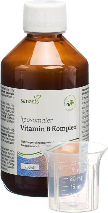 Actual product image Sanasis Vitamin B complex liposomal Fl 250 ml (1 Piece, Liquid)