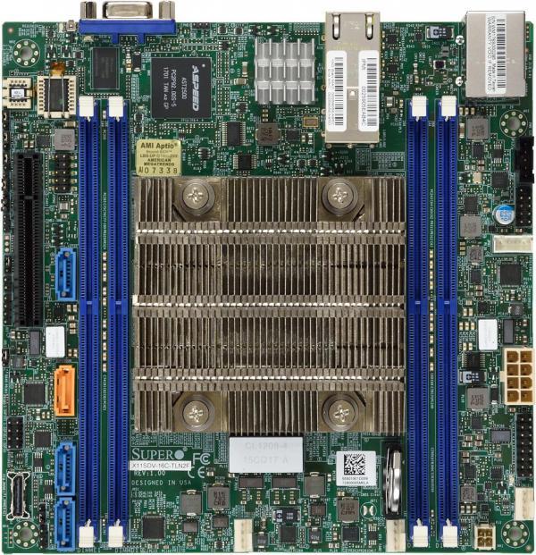 Immagine prodotto Supermicro Scheda madre X11SDV-4C-TLN2F bulk pack - Scheda madre - Intel Socket 1366 (Core i) (LGA 1366, SoC Intel, Mini-ITX)