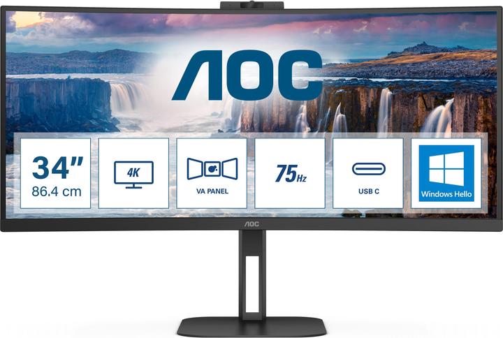 Image du produit AOC CU34V5CW/BK (3440 x 1440 pixels, 34")