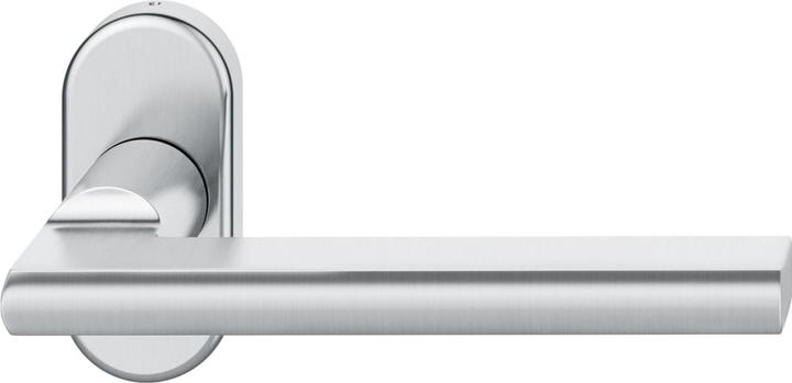FSB Framed lever handle 09 1035 Retaining spring B oval rosette matt stainless steel (Door handle)