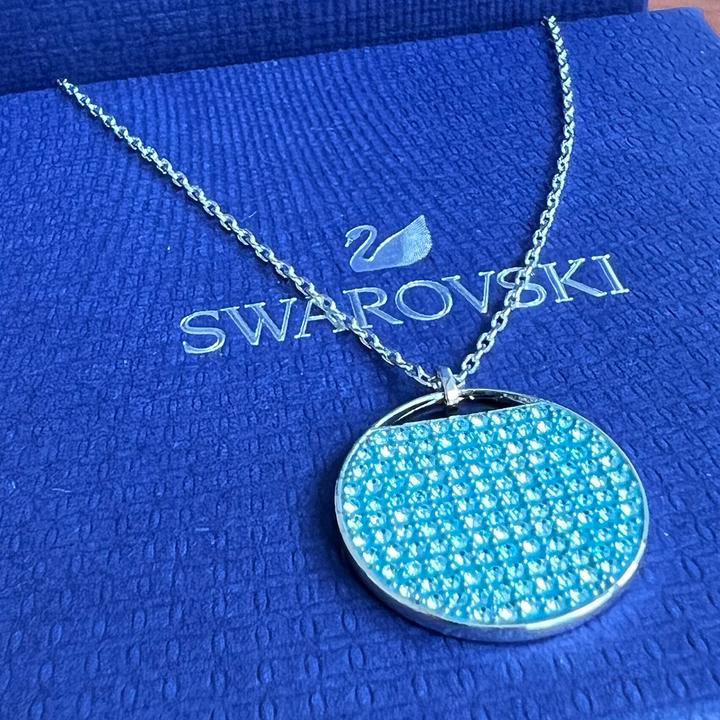 Produktbild Swarovski Kette Ginger hellblau 5642942 (Rhodiniert)