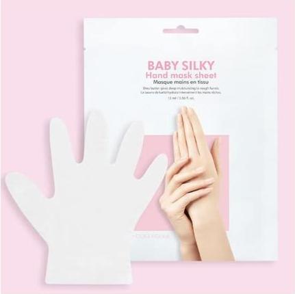 Actual product image Holika Holika Baby Silky Hand Mask Sheet Regenerative And Moisturising Hand Mask 15.1Ml (15.10 ml)