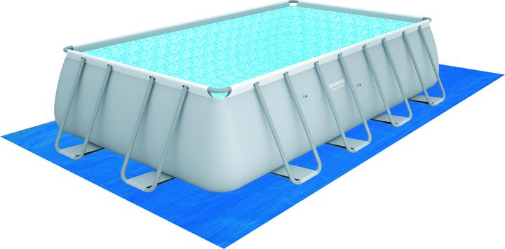Image du produit Bestway Power Steel 56670 above ground pool Framed pool Rectangular 11532 L White (488 x 244 x 122 cm)