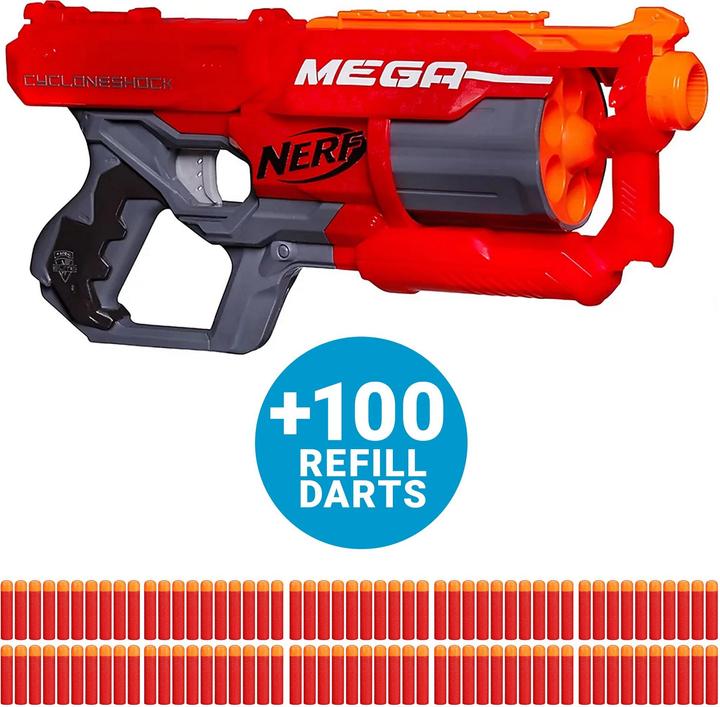 Produktbild Hasbro NERF - MEGA CycloneShock mit zusätzlichen Darts
