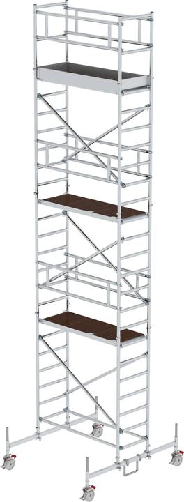 Produktbild Günzburger Rollgerüst 0,75 x 1,80 m mit Fahrbalken Plattformhöhe 6,45 m (Gerüst, 180 cm)