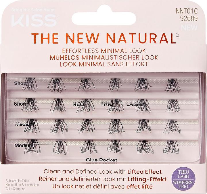 KISS Lashes - Ks The New Natural Trio 01 (Künstliche Wimpern)