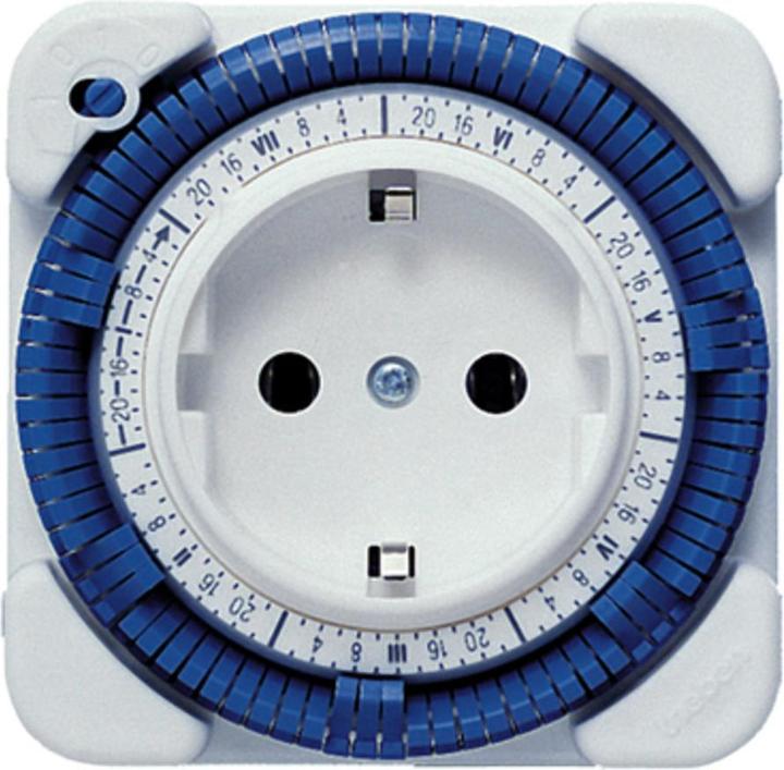 Theben Zeitschaltuhr analog Timer 27 7T ohne Gangreserve Steck-Uhr (CEE 7/3)