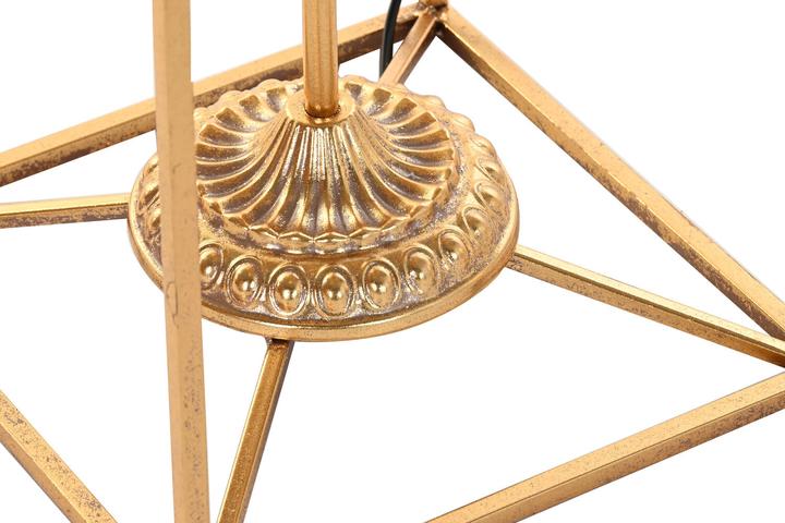 Actual product image DKD Home Decor Desk lamp Golden 220 V 50 W Modern Geometric (30 x 30 x 71 cm)