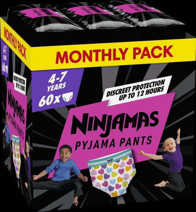 Produktbild Pampers Ninjamas (Gr. M, Monatsbox, 60 Stück)