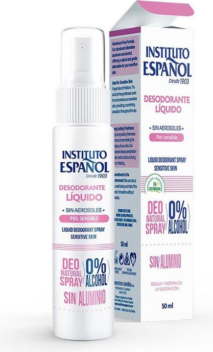 Actual product image Instituto Español Deodorant Liquido P. Sensitive Spray 50 ml (Spray, 50 ml)