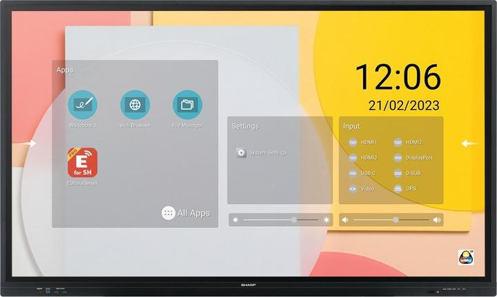 Produktbild NEC Sharp PN-LC752 Interactive Display 75", UHD, 350cd/m2 (3840 x 2160 Pixel, 75")