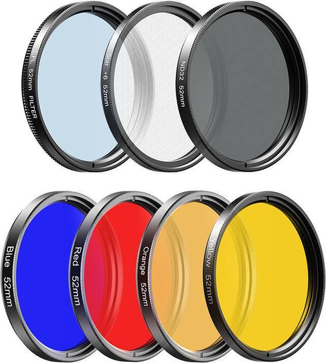 Immagine prodotto Apexel Kit di lenti per dispositivi mobili APL-52UV-7F 52mm 7in1 (Filtro UV)