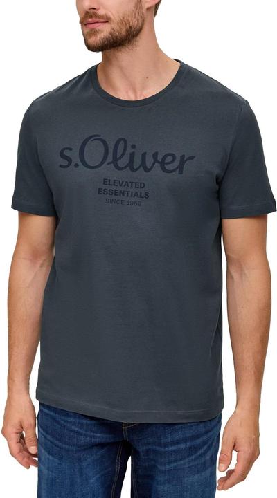 Produktbild S.Oliver T-Shirt Casual Bequem sitzend Logo T-Shirt (M)