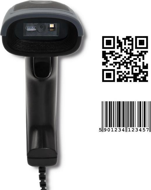 Produktbild Qoltec 50863 Wired QR & BARCODE Scanner | USB (2D-Barcodes)