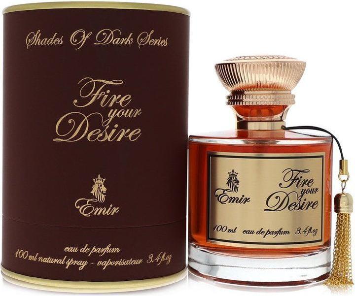 Actual product image Emir Shades Of Dark Series Fire Your Desire Unisex Eau de Parfum 100ml (Eau de parfum, 100 ml)