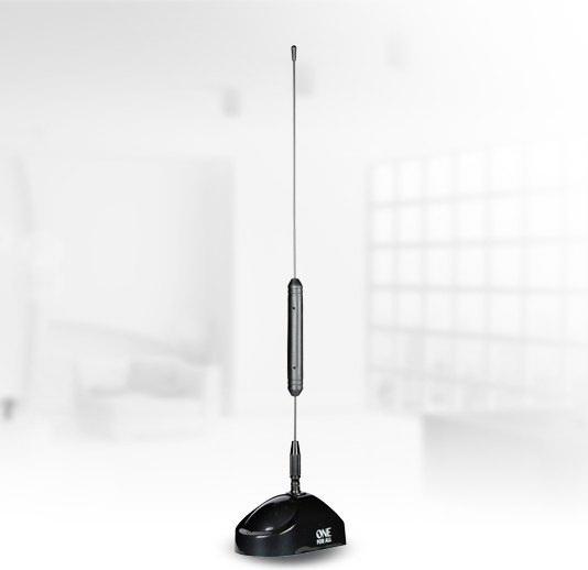 Actual product image One for All Indoor Dvbt Tube Antenna Euro 21l Lte (Monopole antenna, 28 dB, DVB-T / -T2, DAB/ DAB+)
