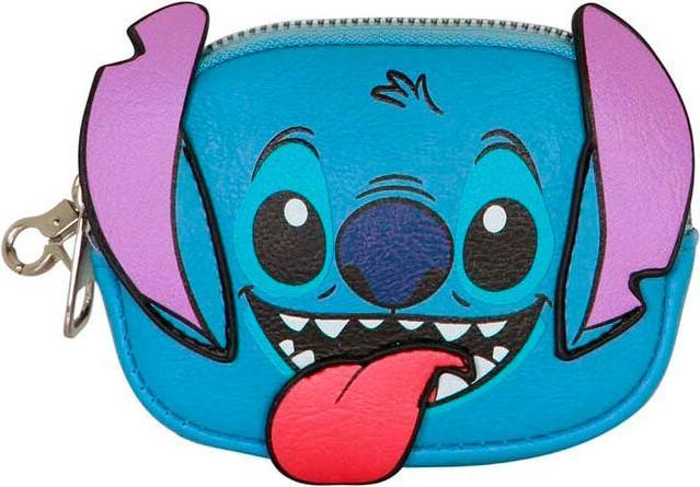 Immagine prodotto Karactermania Portamonete Disney Lilo e Stitch con linguetta, blu, 12,5 x 9 cm