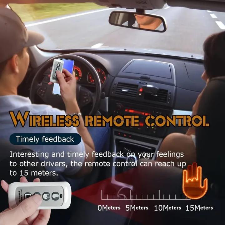Image du produit Cbx Geste d'éclairage LED pour voiture, signe de main LED pour voiture avec télécommande