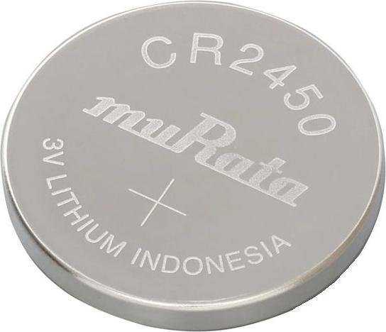 Produktbild Murata Lithium-Knopfzelle (5 Stk., CR2450, 610 mAh)