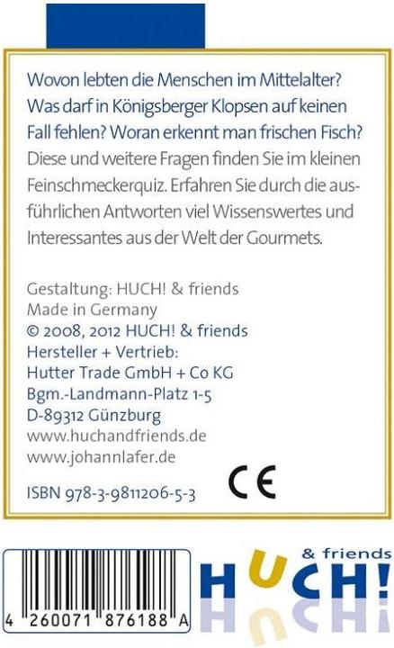 Image du produit Le petit quiz gourmand (Allemand)