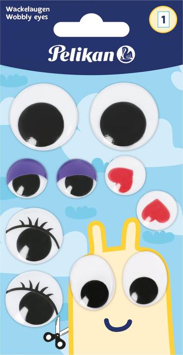 Image du produit Pelikan Stickers yeux branlants, 1 feuille... 10 pcs