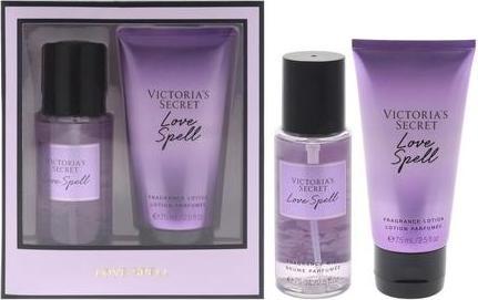 Actual product image Victoria's Secret Love Spell Set by for Women 2 Pc Mini Gift Set 2.5oz Fragrance Mist 2.5oz Fragranc (Fragrance set)