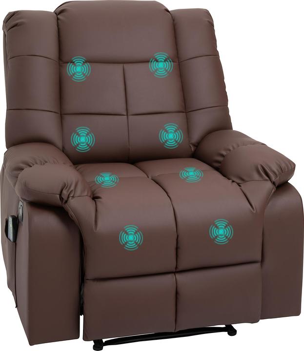 Produktbild Homcom Massagesessel mit Liegefunktion und Fernbedienung
