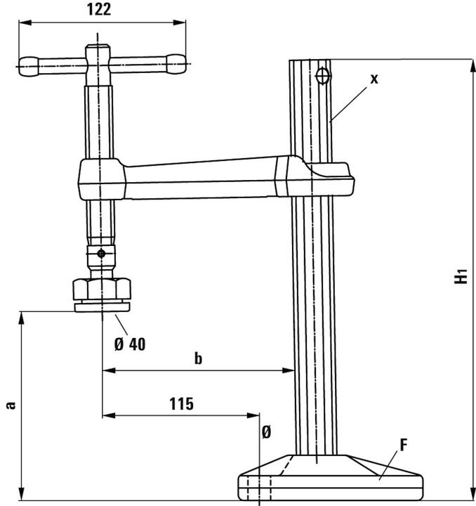 Produktbild Bessey Maschinentischspanner BSG 210/ (210 mm)